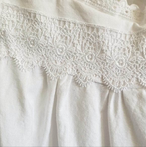 Bridgerton Inspired White Cotton Nightgown - Picture 3 of 5